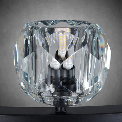 Crystal Chandelier With Carriage Wheel Design
