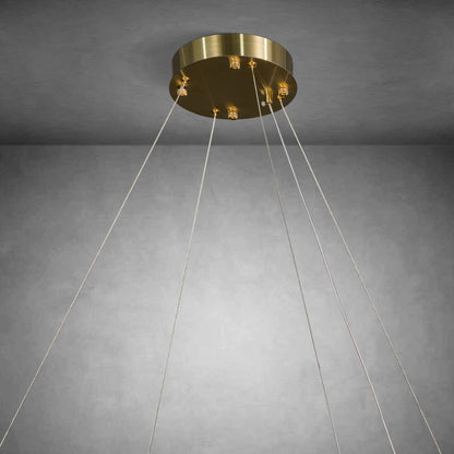 Alabaster Round Chandelier