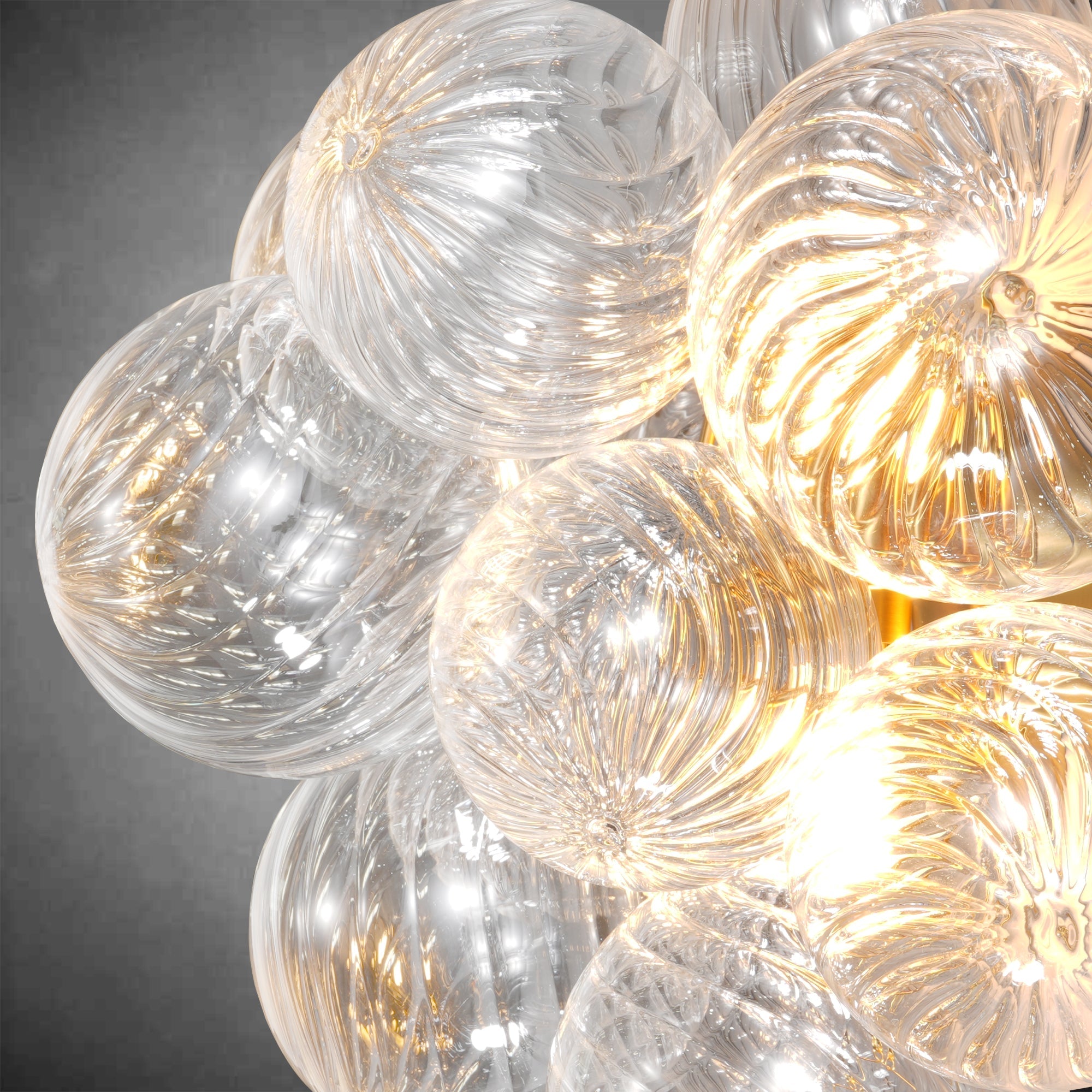 Golden Bubble Wall Lamp 16.9"