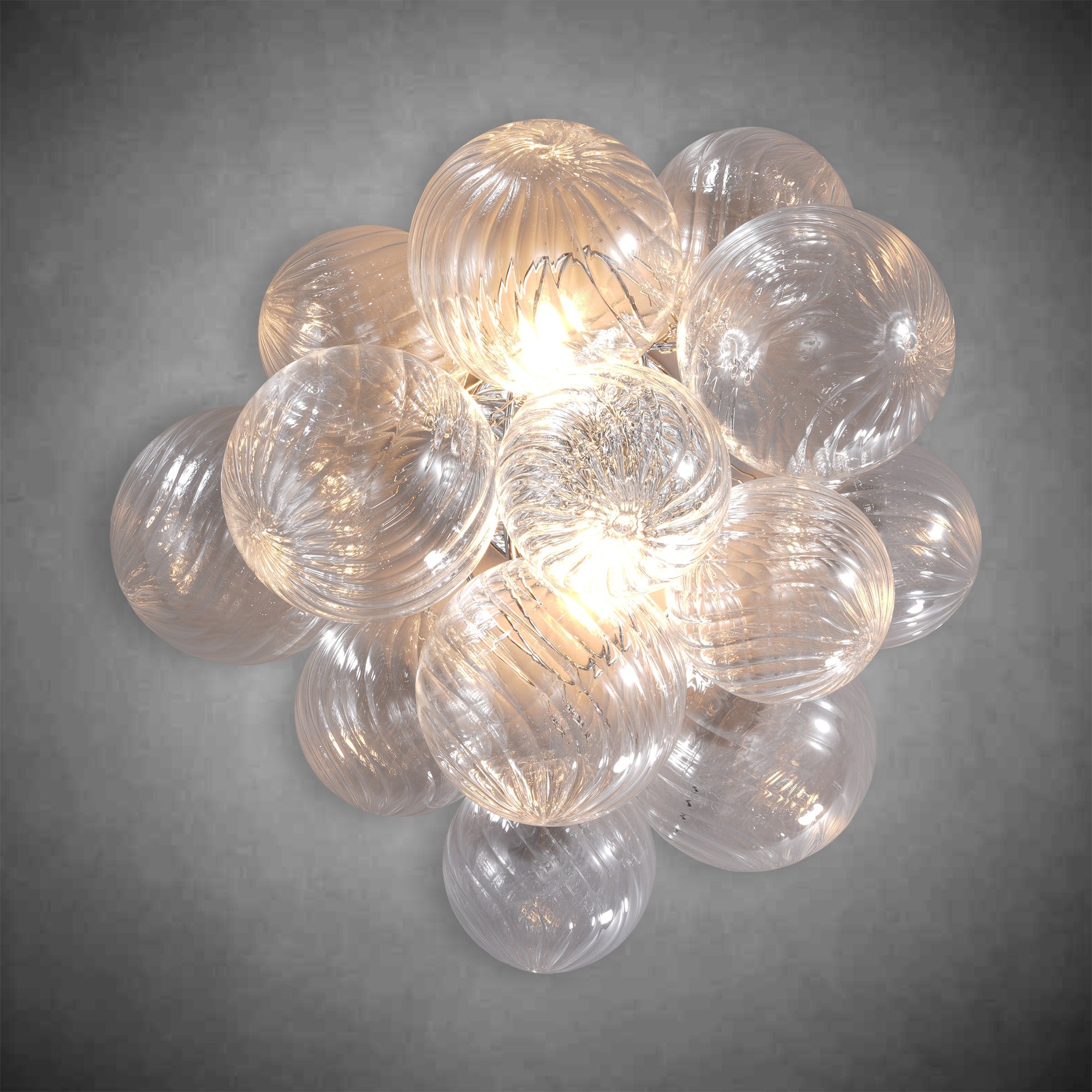 Golden Bubble Wall Lamp 16.9"