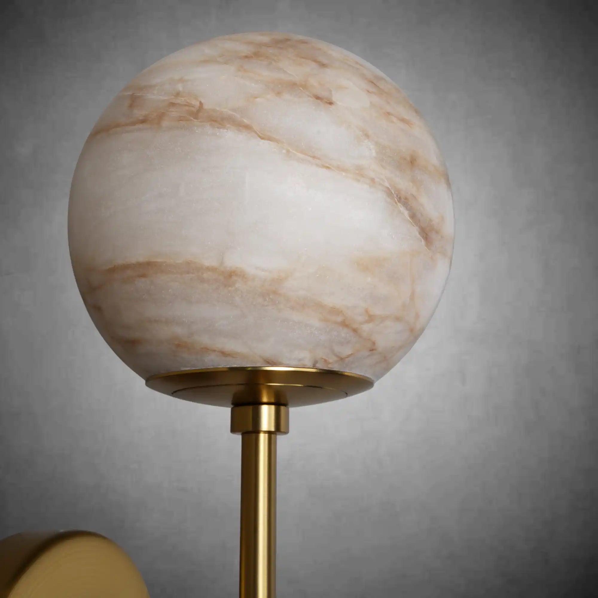 Modern Spanish Marble Globe Wall Light, Indoor Wall Lights Bedside Mirror for Living Room Bedroom Bathroom Hallway Stairs