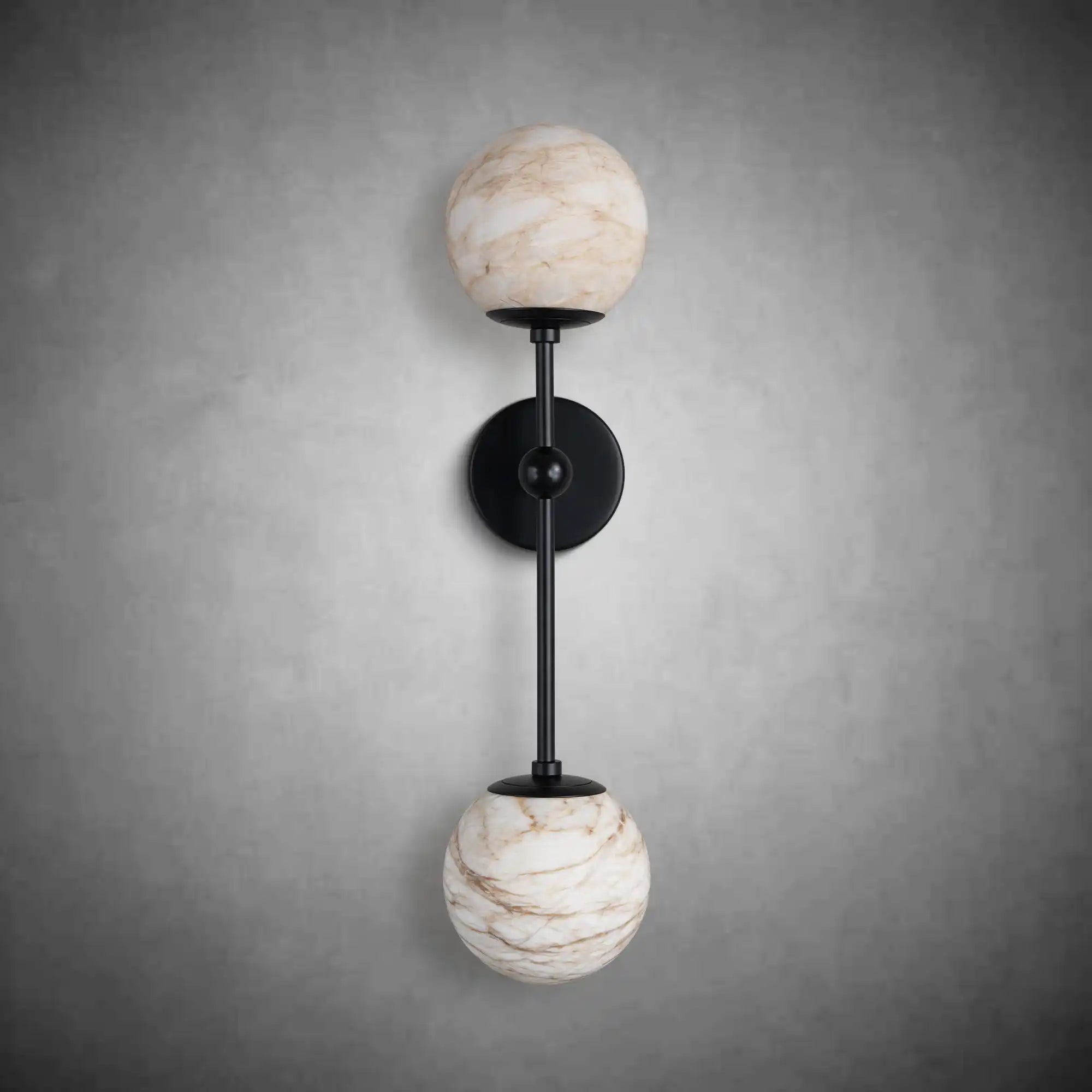Modern Spanish Marble Globe Wall Light, Indoor Wall Lights Bedside Mirror for Living Room Bedroom Bathroom Hallway Stairs