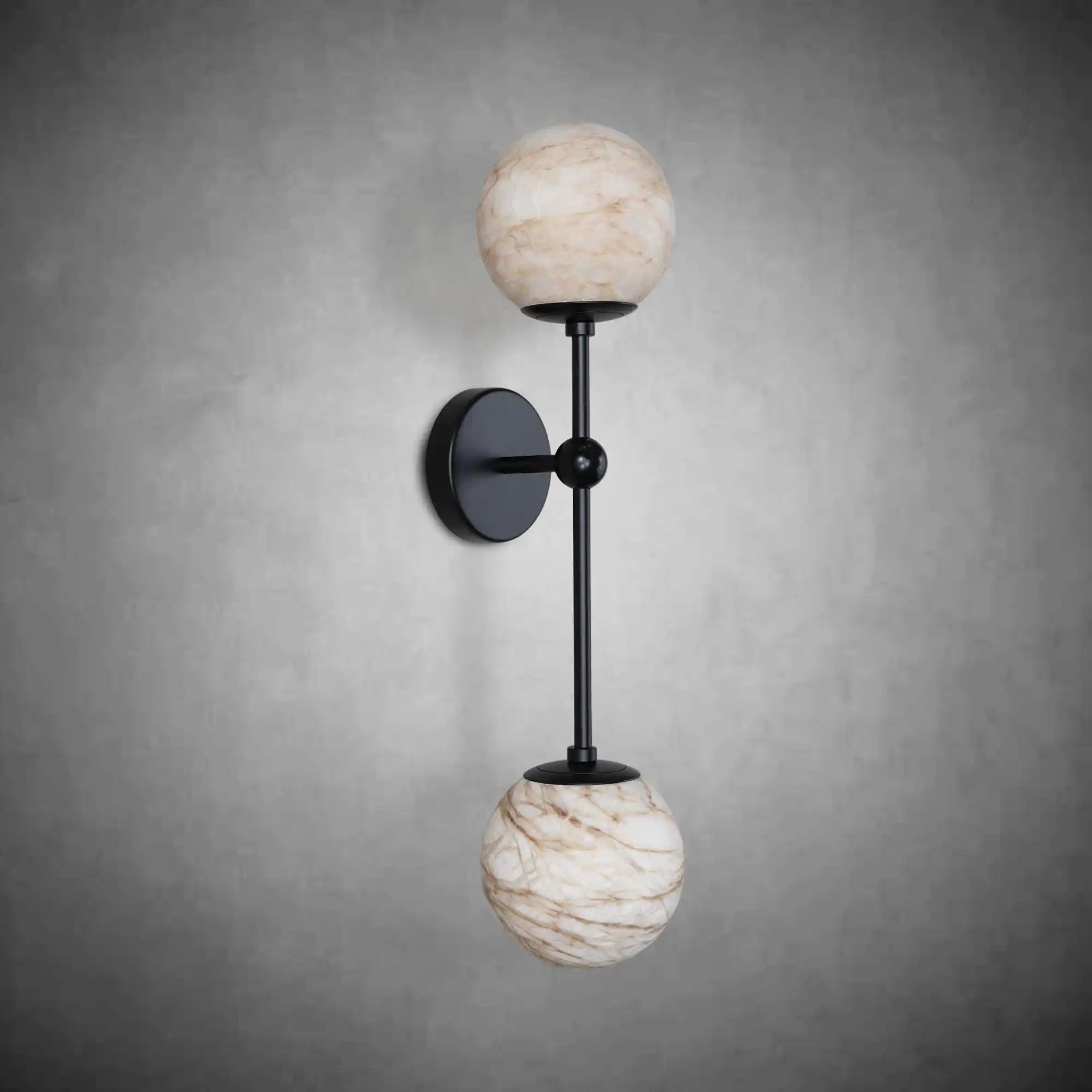 Modern Spanish Marble Globe Wall Light, Indoor Wall Lights Bedside Mirror for Living Room Bedroom Bathroom Hallway Stairs