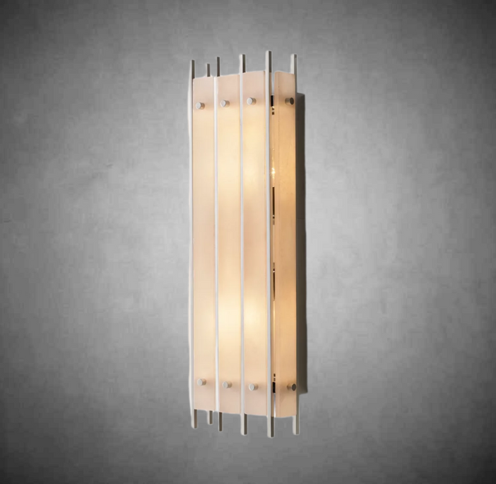 Marino Alabaster Grand Rectangular Sconce