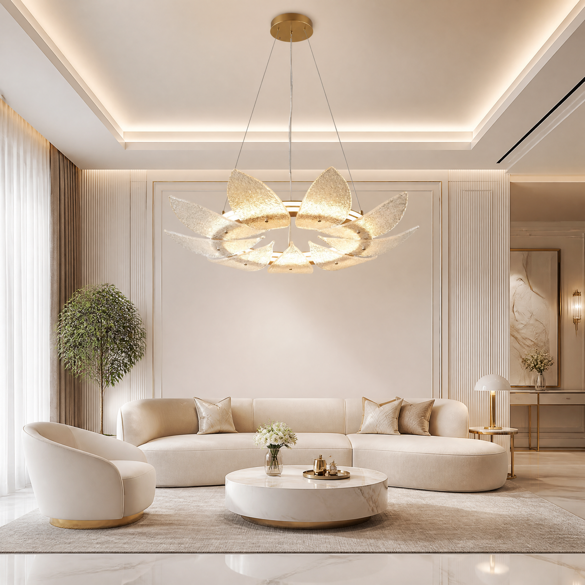 Modern Chandelier For Entryway in a living room