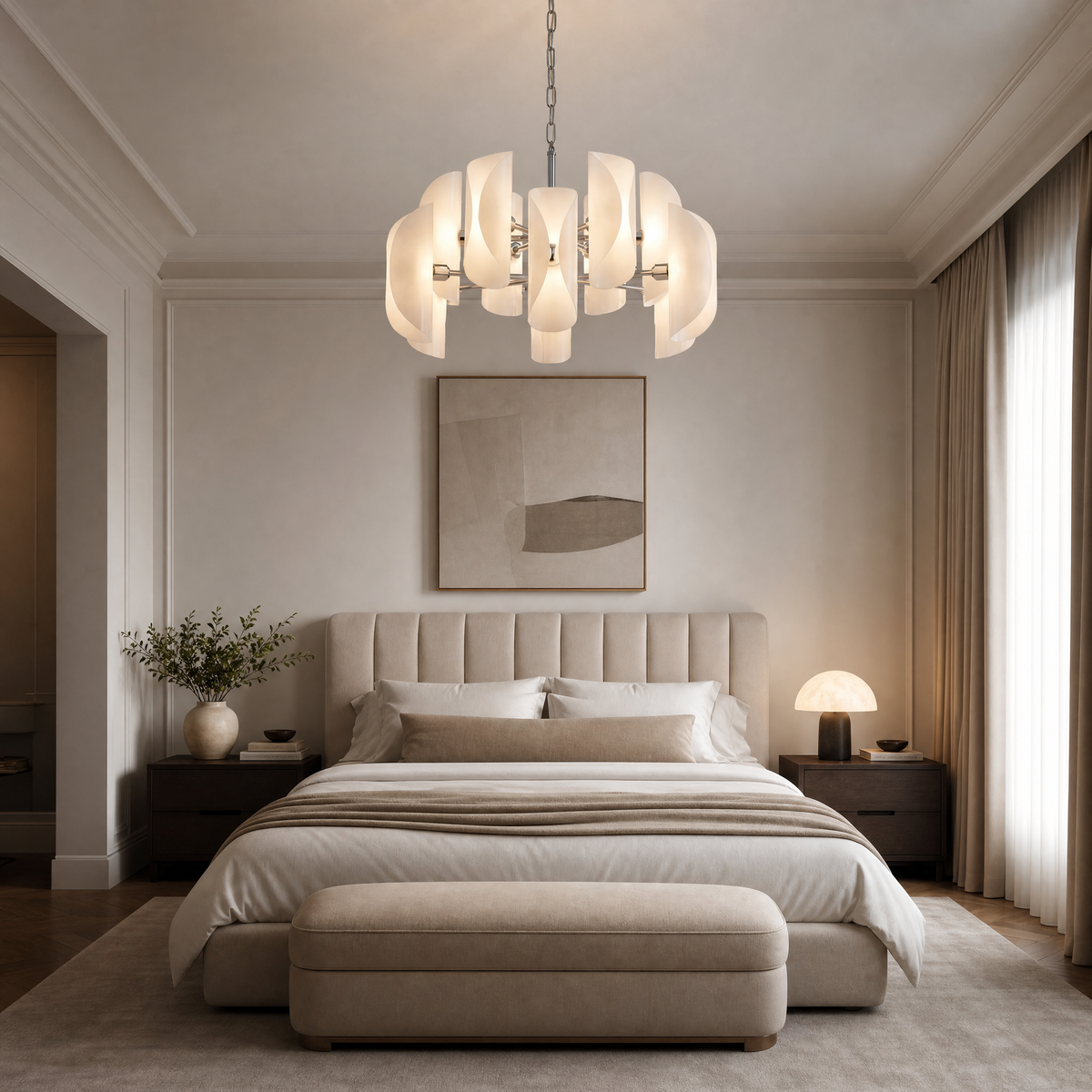 Living Room Chandelier Modern in a foyer