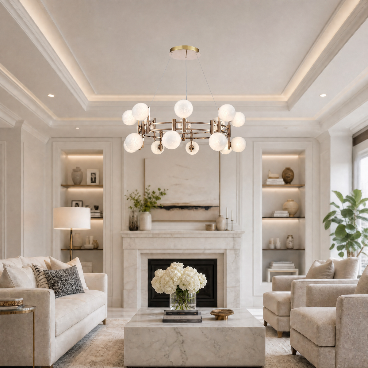 Yiosi Series Glass Chandelier Style Q
