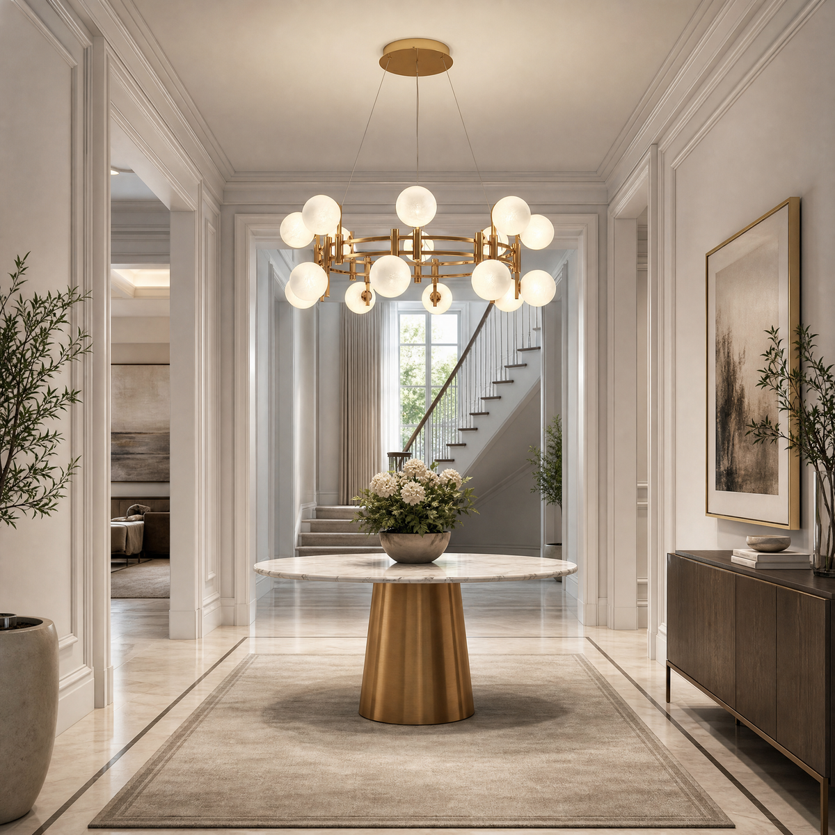 Yiosi Series Glass Chandelier Style Q