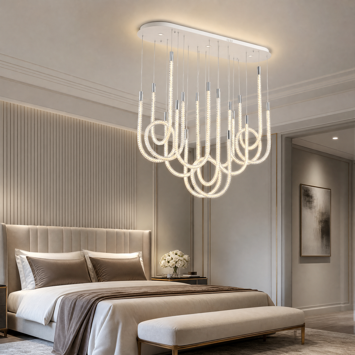 Dining Chandelier Contemporary in a great room