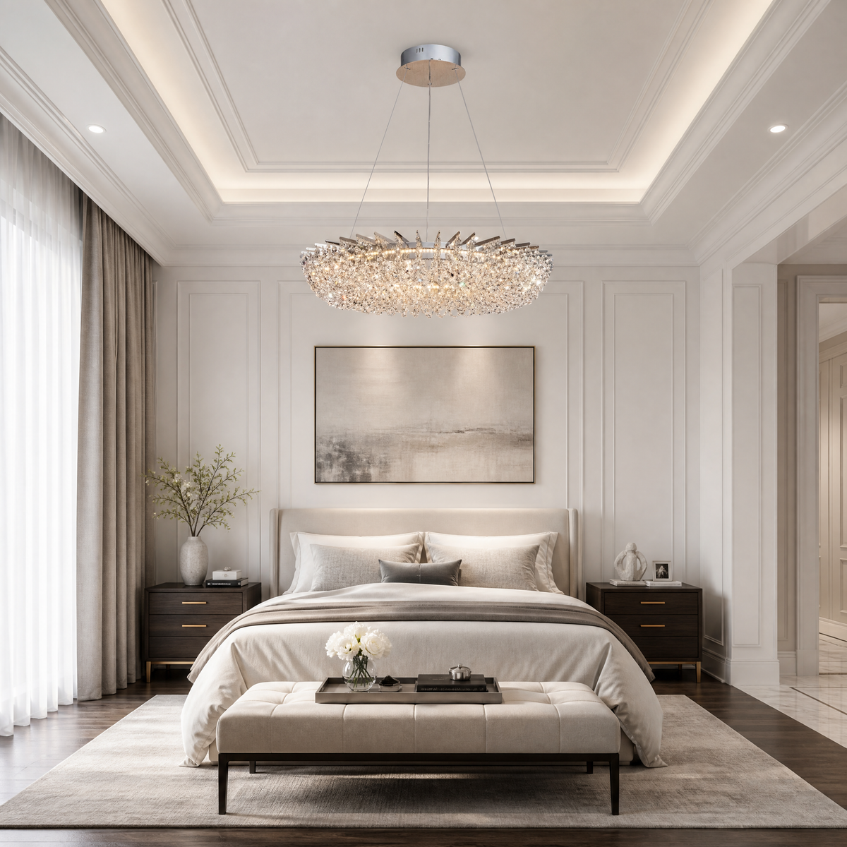 Yiosi Stella Round Crystal Chandelier