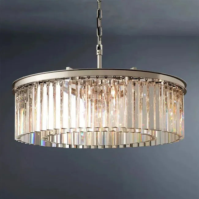 Zestra Crystal Round Chandelier