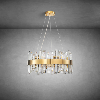 Modern Round Crystal Chandelier