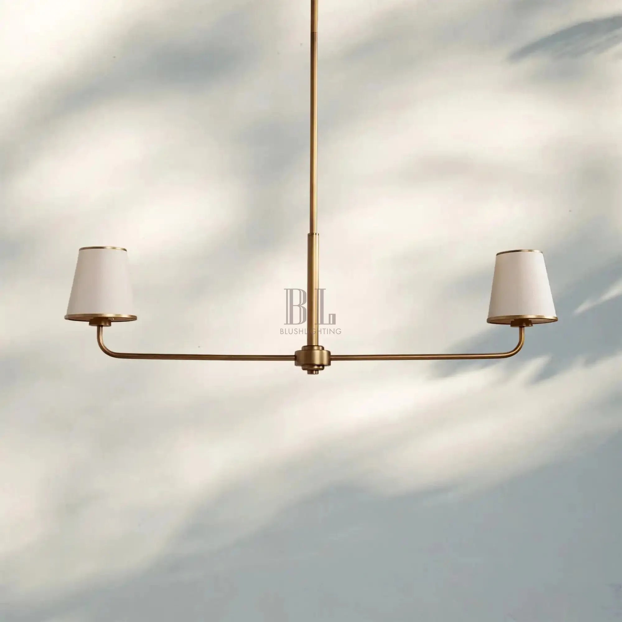 Adria 2-Light Chandelier - bronze finish, modern home lighting