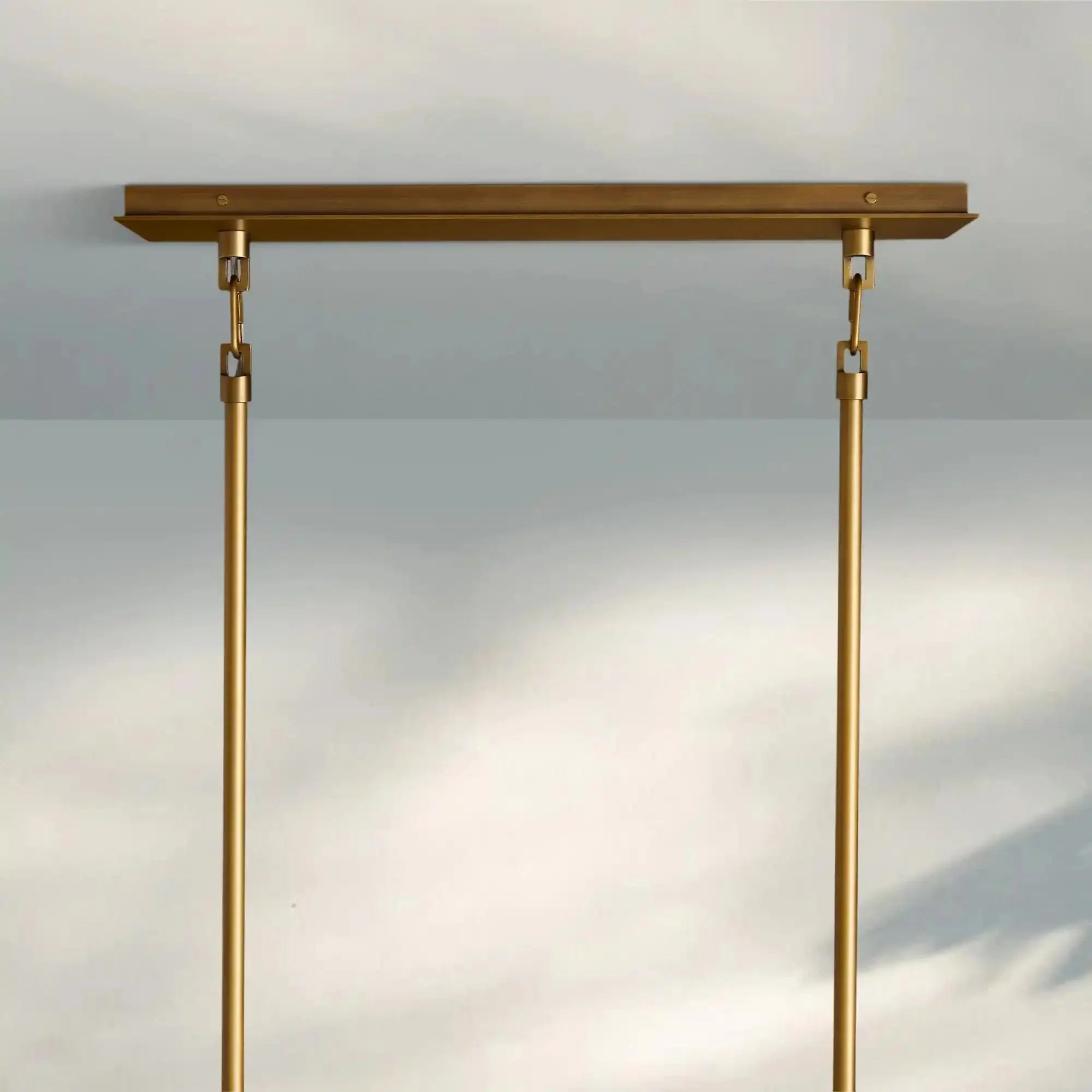 Adria Linear Chandelier in bronze by Blush Lighting