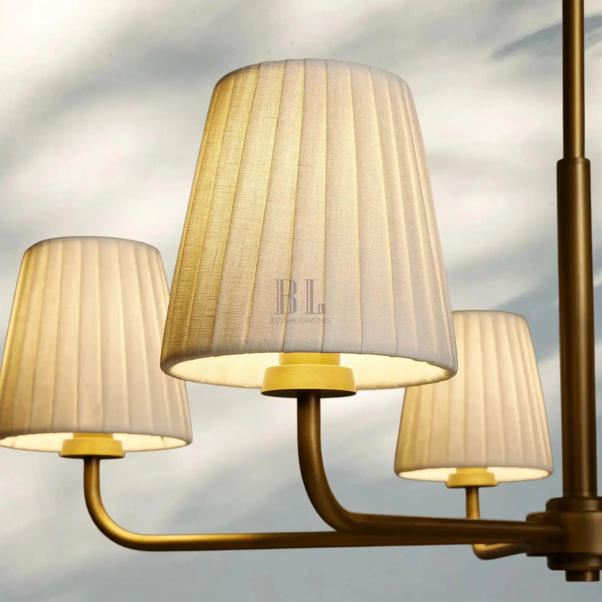 Adria Round Chandelier - bronze finish, modern home lighting