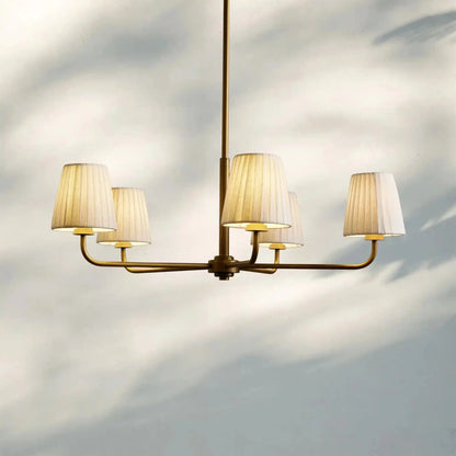 Ancelia Round Chandelier in bronze - dining room lighting