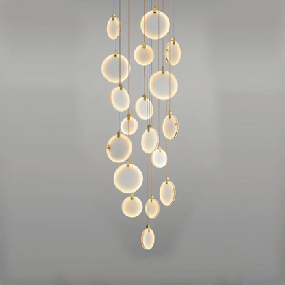Alabaster Cuboid Dining Room Chandelier,Dining Room Chandelie-chandelier-Merlin Lamps-18-Lights 35"-merlinlamps