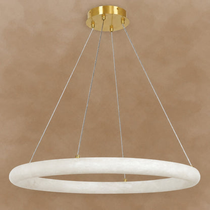 Alabaster Globle Round Chandelier