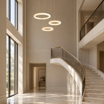 Alabaster Globle Round Chandelier