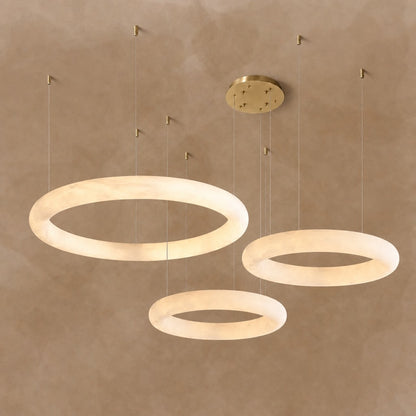 Alabaster Globle Round Chandelier