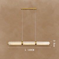 Alabaster Magnificence Art Linear Chandelier 39.4" 47.2" 55.1"
