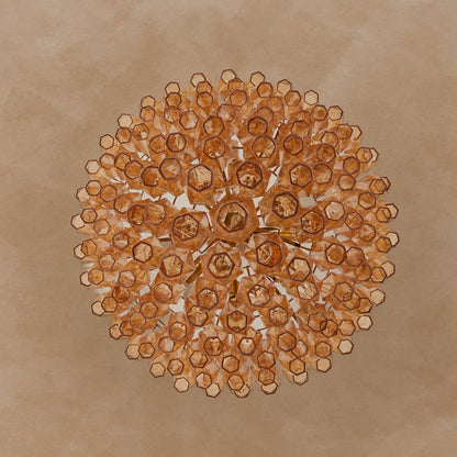 Amber Empire Chandelier 39.4"