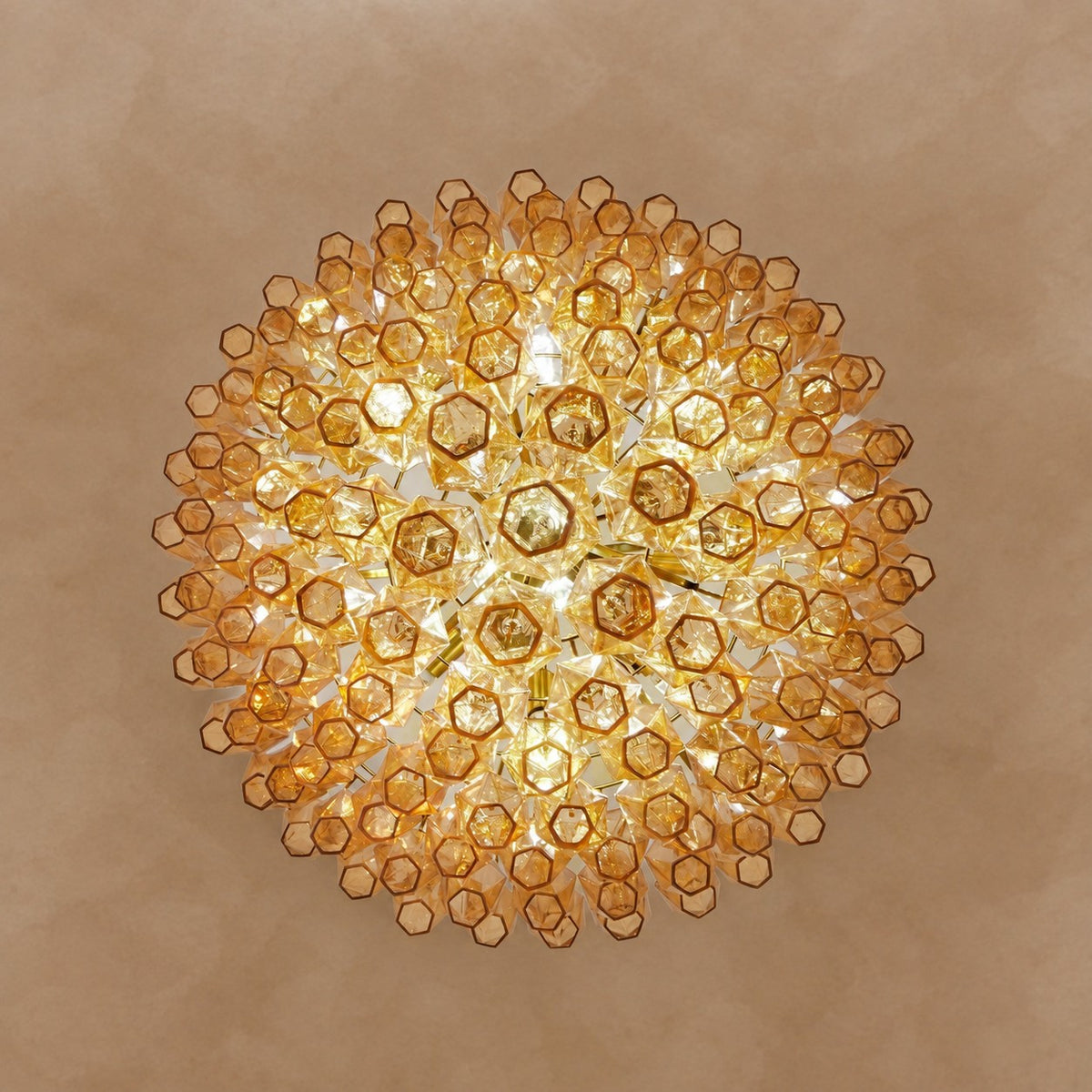 Amber Empire Chandelier 39.4"