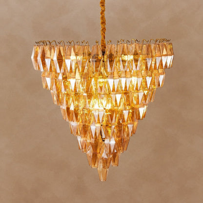 Amber Empire Chandelier 39.4"