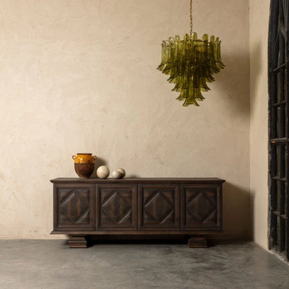 Green Petalo Murano Chandelier 29.5" 35.4"