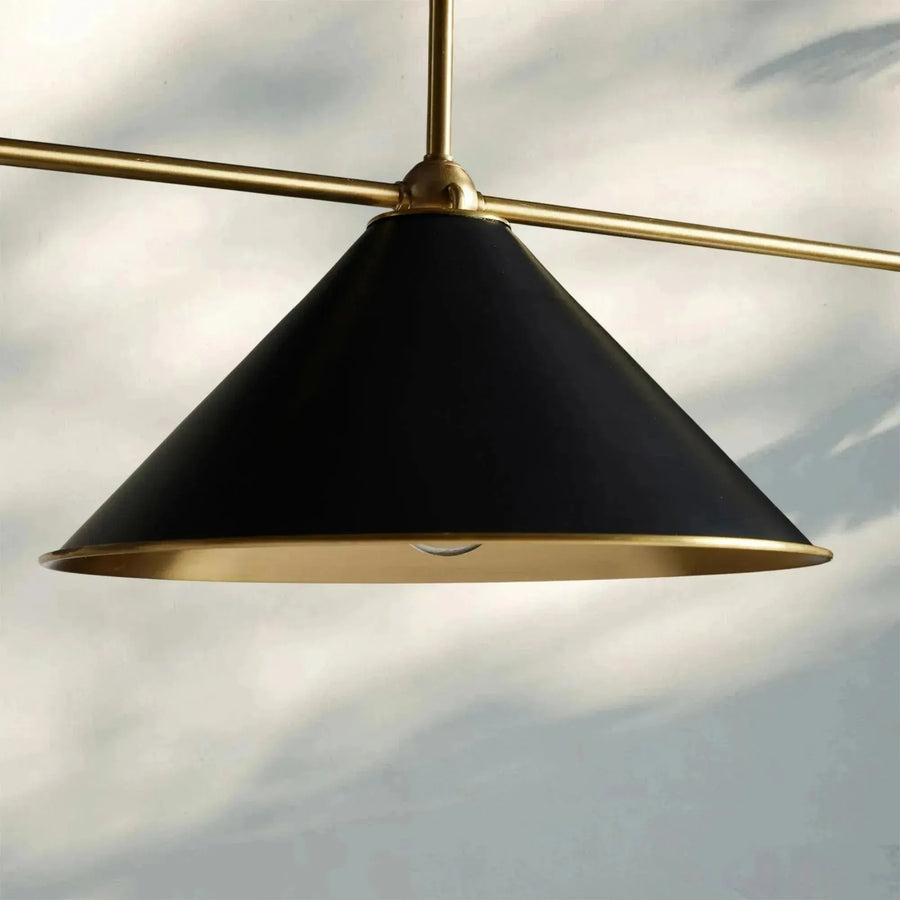 Adorio Linear Chandelier - 54"BlackBlushlighting