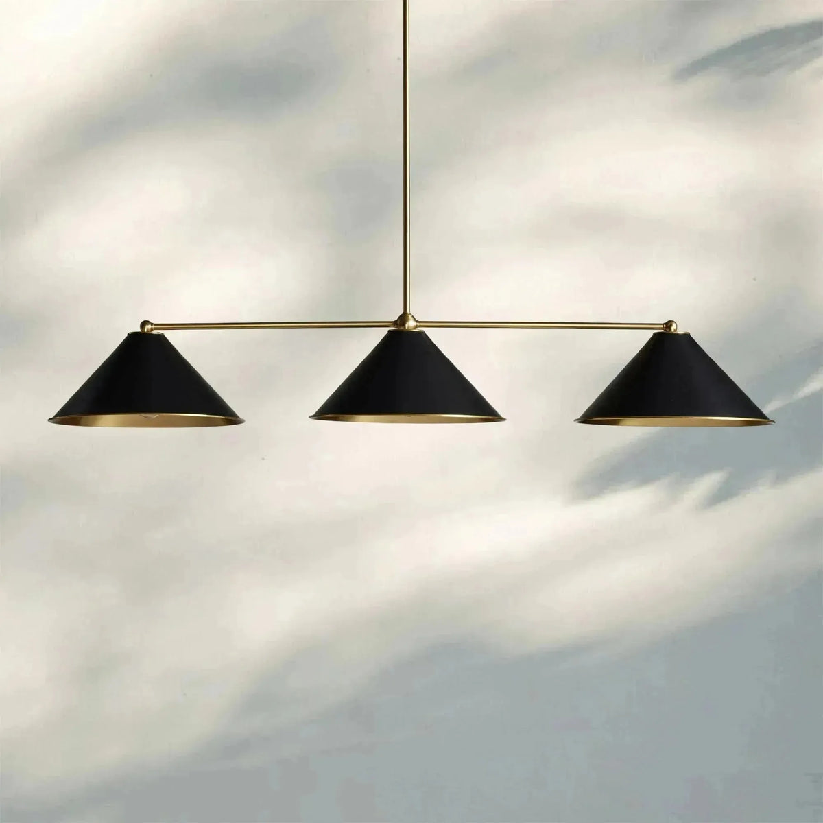 Adorio Linear Chandelier - 54"BlackBlushlighting