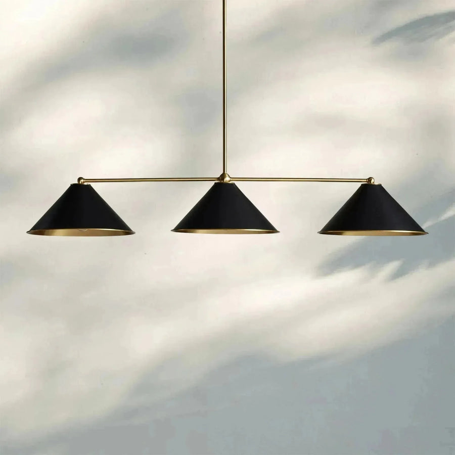 Adorio Linear Chandelier - 54"BlackBlushlighting