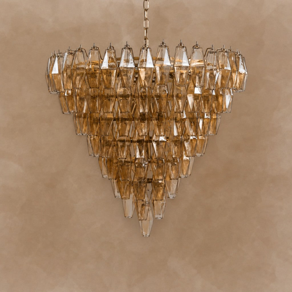 Asti Glass Chandelier 31.9"