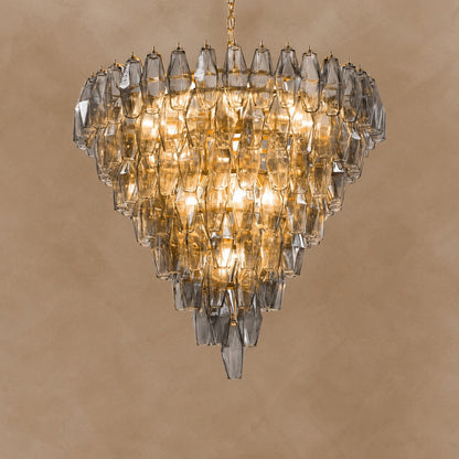 Asti Glass Chandelier 31.9"