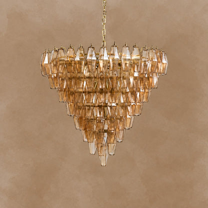 Asti Glass Chandelier 31.9"