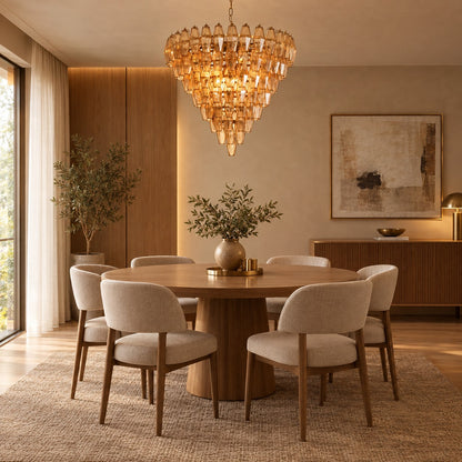 Asti Glass Chandelier 31.9"