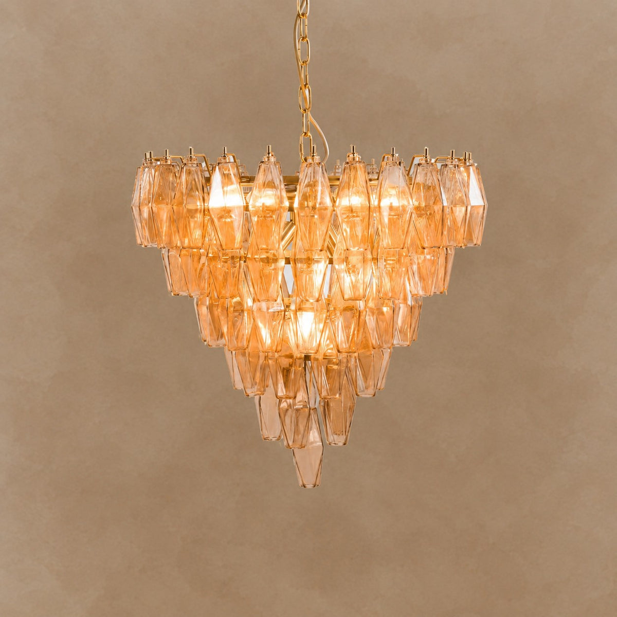 Asti Glass Chandelier 31.9"