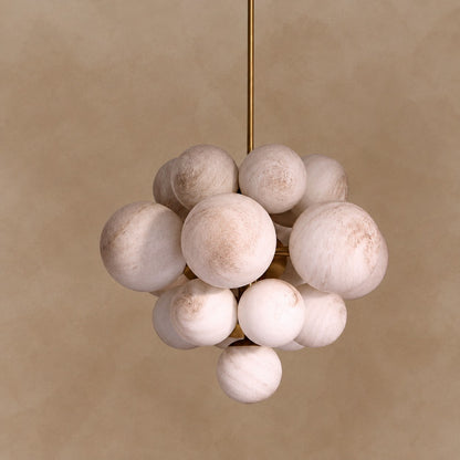 Aurelia Alabaster Cluster Chandelier 27.1"