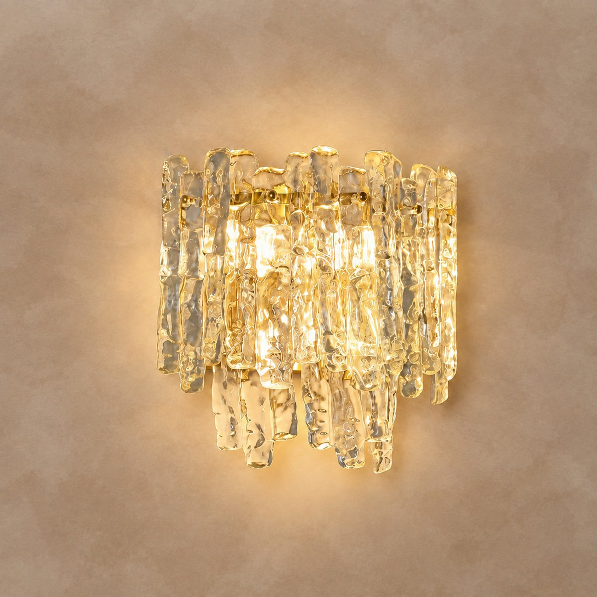 Aureline Murano-Style Textured Glass Wall Sconce