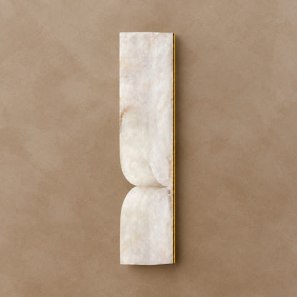 Avenor Spanish Alabaster Minimalist Wall Sconce 13.8" 23.6"