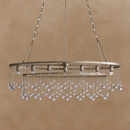Averline Crystal Ball 7 Light Chandelier