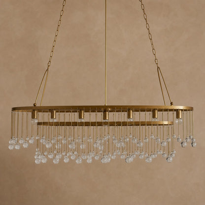 Averline Crystal Ball 7 Light Chandelier