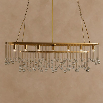 Averline Crystal Ball 7 Light Chandelier