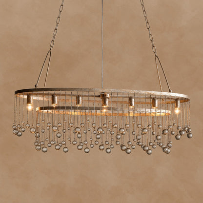 Averline Crystal Ball 7 Light Chandelier