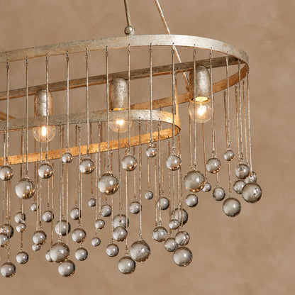 Averline Crystal Ball 7 Light Chandelier