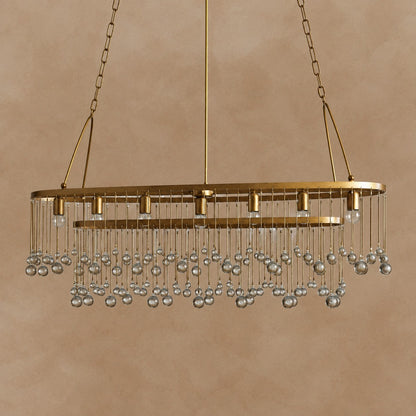 Averline Crystal Ball 7 Light Chandelier