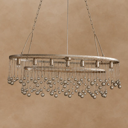 Averline Crystal Ball 7 Light Chandelier