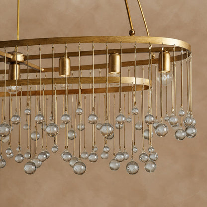 Averline Crystal Ball 7 Light Chandelier