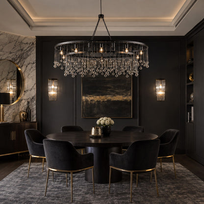 Averline Crystal Ball 7 Light Chandelier