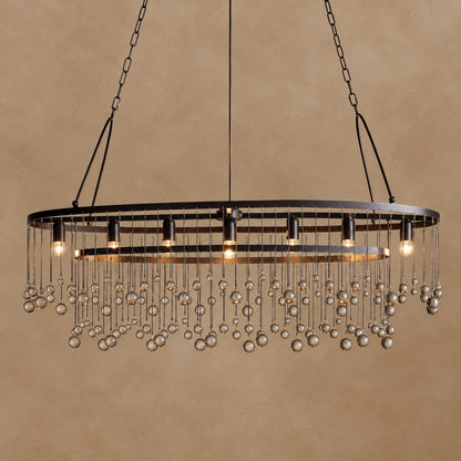 Averline Crystal Ball 7 Light Chandelier